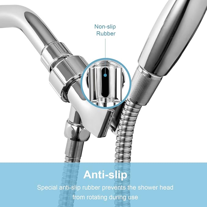 OFFO Shower Head Holder for Handheld Shower Head, Adjustable Shower Arm Mount - Image 5