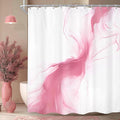 Cinbloo Pink Shower Curtain 60Wx72H Abstract Marble Ombre Modern Ink Texture by Cinbloo