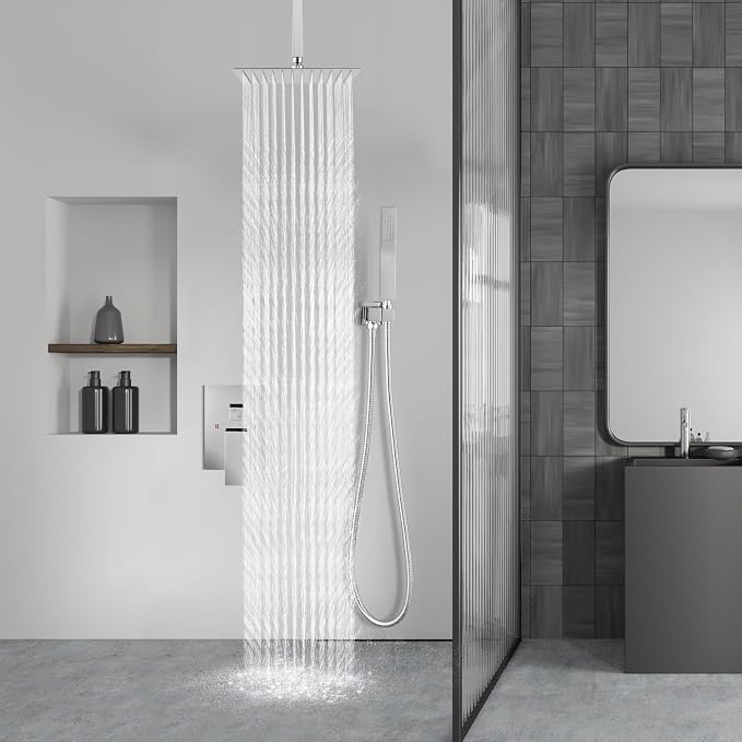 Aolemi Ceiling Mount Shower System Rain Shower Head - Image 8