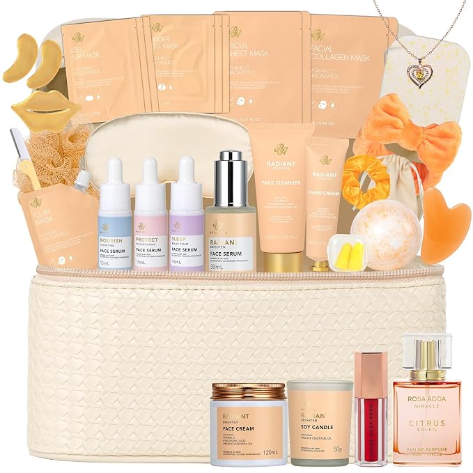Christmas Gifts for Women, Skin Care Gift Set, Self-Care Kit, Spa & Bath & Body by RAROSAACCA