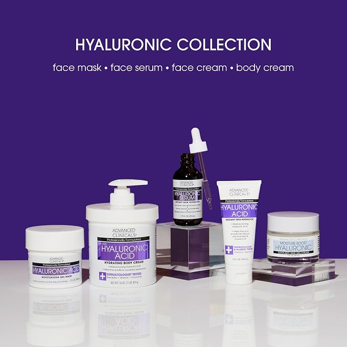 Advanced Clinicals Hyaluronic Acid Moisturizer Body Cream | Hydrating Cream & - Image 8
