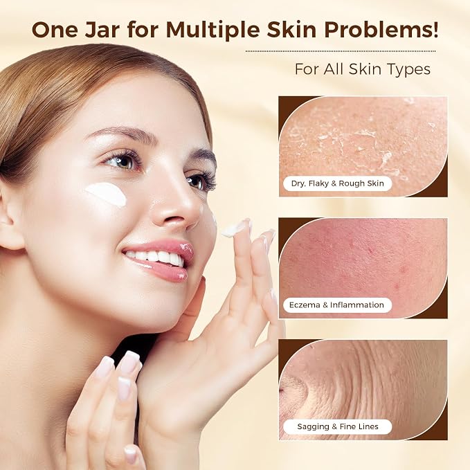 OUKEYA Beef Tallow for Face Nourishing Tallow & Honey Cream for Deep Hydration - Image 4