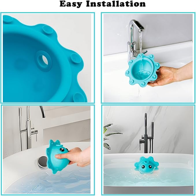 PandaEar Bathtub Overflow Drain Cover, Silicone Bath Tub Drain Stoppers - Image 6