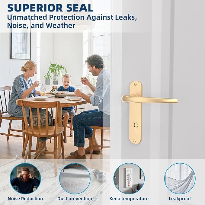 Heavy-Duty 20 ft x 3 in Weather Stripping, Extra Thick 2mm Door Draft Stopper - Image 7