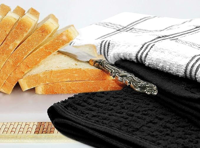 DAN RIVER Premium Dish Cloth 100% Cotton 12 X 12 Inches |Pack of 8|-Ultra Soft - Image 3