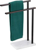 Stand Towel Holder for Bathroom Vanity Countertop 2-Tier Towel Racks by AONEON