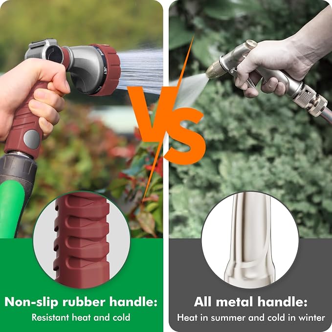 RESTMO Heavy Duty Hose Nozzle, Metal Garden Water Hose Sprayer - Image 6