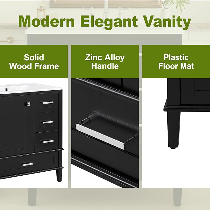 Harper & Bright Designs 30" Bathroom Vanity - Image 9