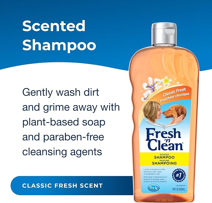 Pet-Ag Fresh ’n Clean Scented Shampoo, Classic Fresh Scent - 18 oz - - Image 2