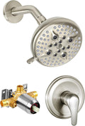 KINSE Shower Faucet Set, 5 Spray Rain Shower Fixtures, 5inchShower Head and by KINSE