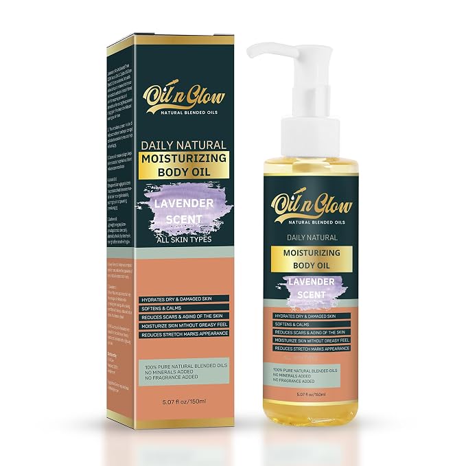 100% Almond Oil USDA Certified Organic Hydrating Body Oil After Shower by OilnGlow