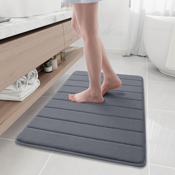Buganda Memory Foam Bath Mat, 35.4" x 24", Ultra Soft and Non-Slip Bathroom Rugs by Buganda