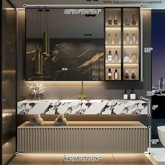 Solid Wood Bathroom Vanity - Image 2