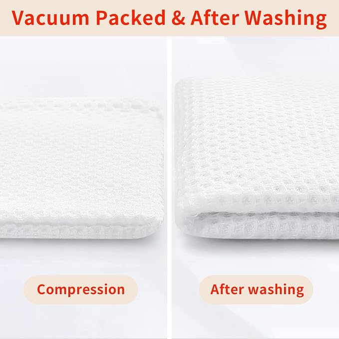 Homaxy 100% Cotton Waffle Weave Kitchen Dish Towels, Ultra Soft Absorbent Quick - Image 8