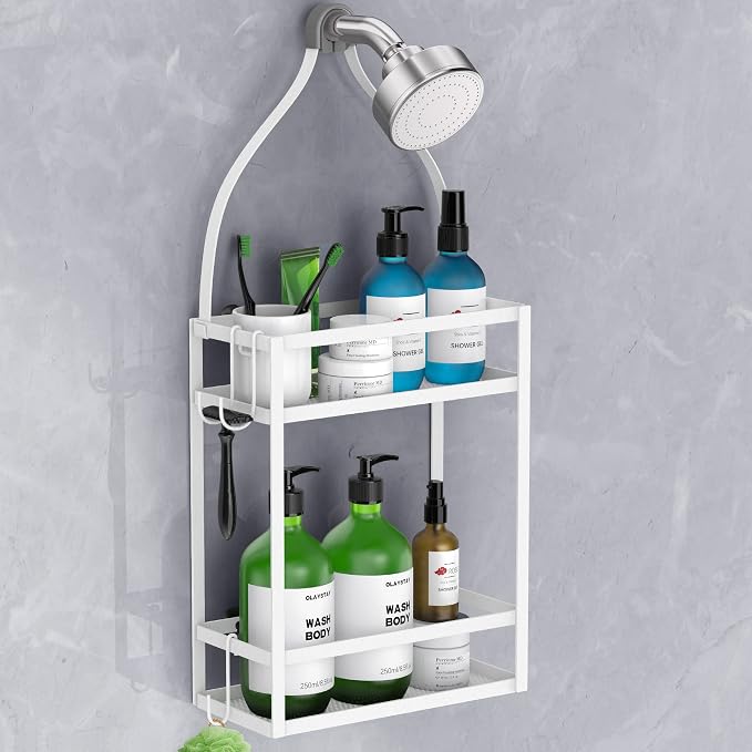 Meangood Shower Caddy 10.4" x 4.5" x 22.04" Hanging Shower Caddy Organizer Over by Meangood