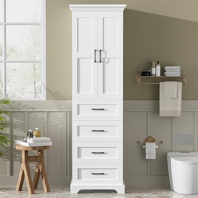 72" Tall Narrow Storage Cabinet by Virubi