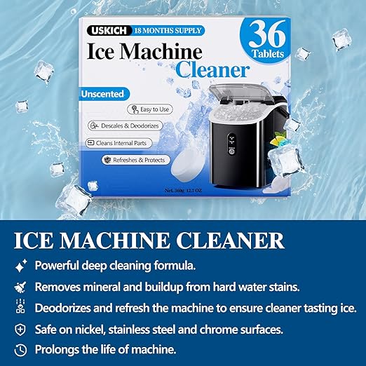 Ice Machine Cleaner Descaler Tablets-36Pack Ice Maker Cleaner Compatible - Image 2