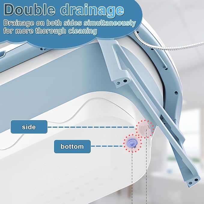 Portable Bathtub Portable Tub for Adults, Ice Bath, Sitz Bath, Freestanding - Image 7