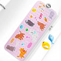 Baby Bath Mat for Tub Non Slip Kids Bathtub Mat Extra Long 40X16 Inch Toddler by Tubozadi