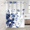 No Hook Shower Curtain with Snap in Liner by Mightree
