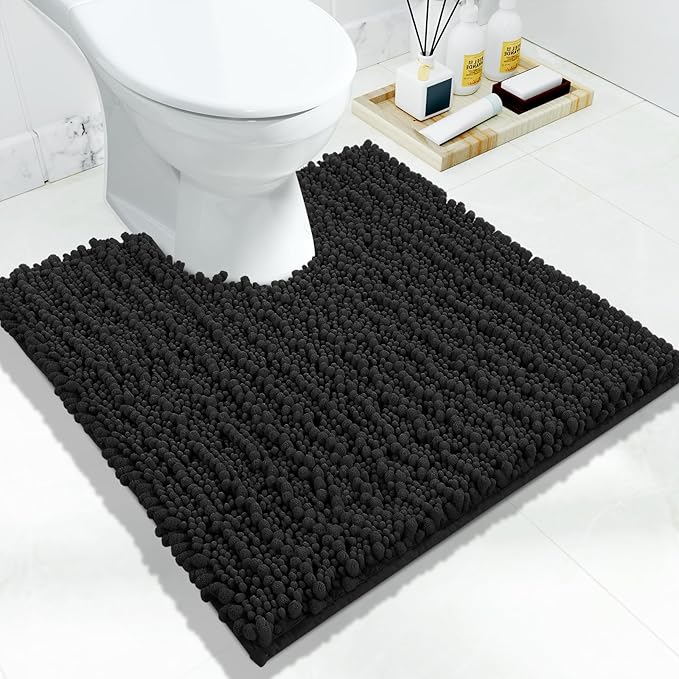 Yimobra Toilet Rug U Shaped Washable 24x24 Inch by Yimobra