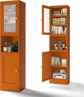 COFaR 67" Tall Metal Bathroom Storage Cabinet, 6-Tier Narrow Cabinet by COFAR