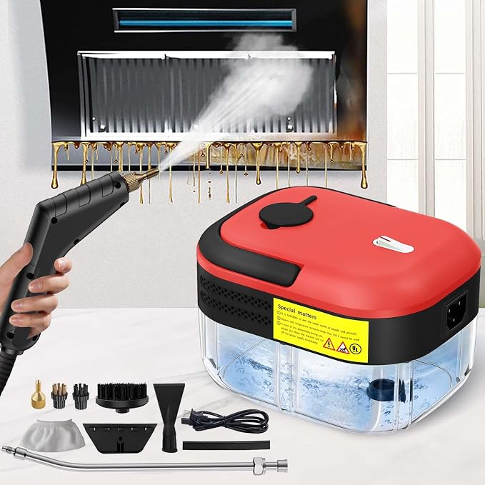 2500W Steam Cleaner for Home & Car, 15s Heat-Up Handheld Steamer for Cleaning - Image 8