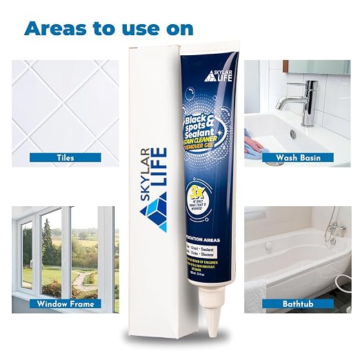 Skylarlife Home Tiles and Sealant, Rubber Stain Whitnener Gel Apply on Silicone - Image 2