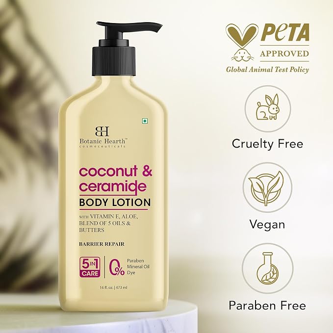 Botanic Hearth Coconut & Ceramide Body Lotion | Barrier Repair - Image 7