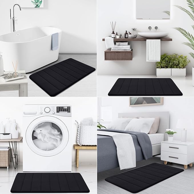 Buganda Memory Foam Bath Mat, 35.4" x 24", Ultra Soft and Non-Slip Bathroom Rugs - Image 8