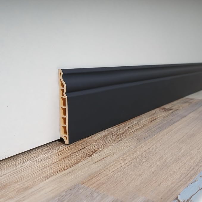 Art3d Wall Baseboard Molding Trim 8-Pack of 56 x 3.2 in., High Impact by Art3d