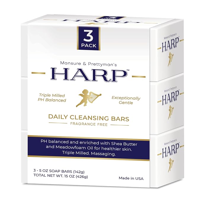 HARP pH-Balanced Body Wash Bar. 100% Syndet. Protects Moisture Barrier by MansurePrettymansHARP