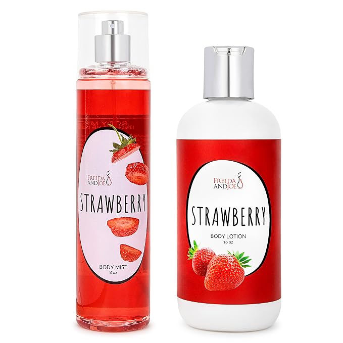 Home Spa Gift 10oz Deep Moisturizing Fragrance Body Lotion & 8 oz. Fine by FreidaandJoe