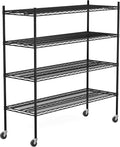 2560LBS Storage Shelves 59"W Metal Shelving Unit 4 Tier Wire Shelving by Unknown