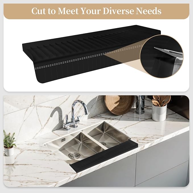 Silicon Sink Edge Protectors for Kitchen Sink, Kitchen Sink Splash Guard - Image 6