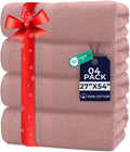 DAN RIVER Bath Towels Set of 4, 27 x 54 Inches, 100% Cotton, Larger & Lighter by DanRiver