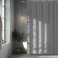Light Grey Fabric Shower Curtain Liner by Seenus
