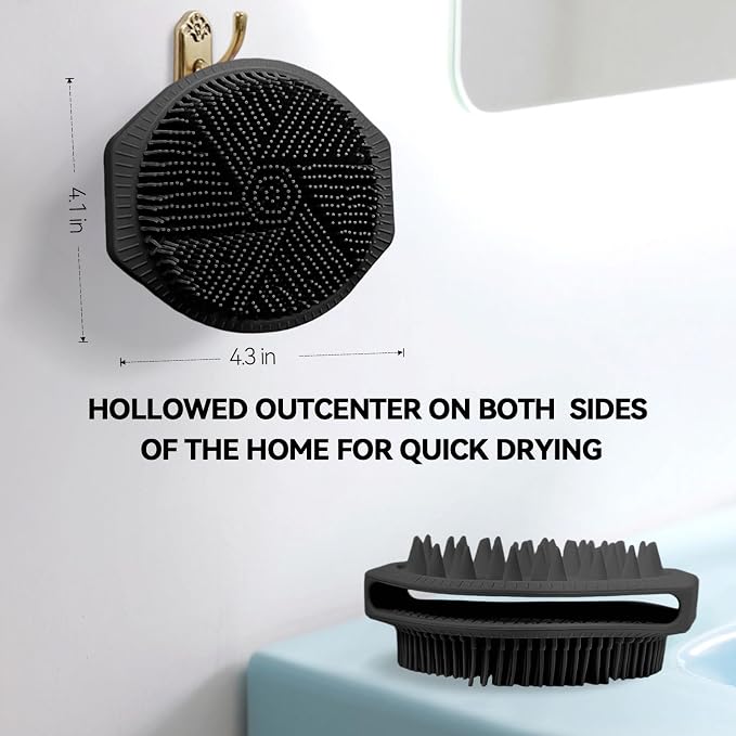 OTHIX Dual-Sided Silicone Body Scrubber, 2-in-1 Silicone Loofah - Image 3