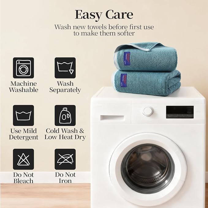 REDKISS 6 Pack Cotton Towel Set - Image 9