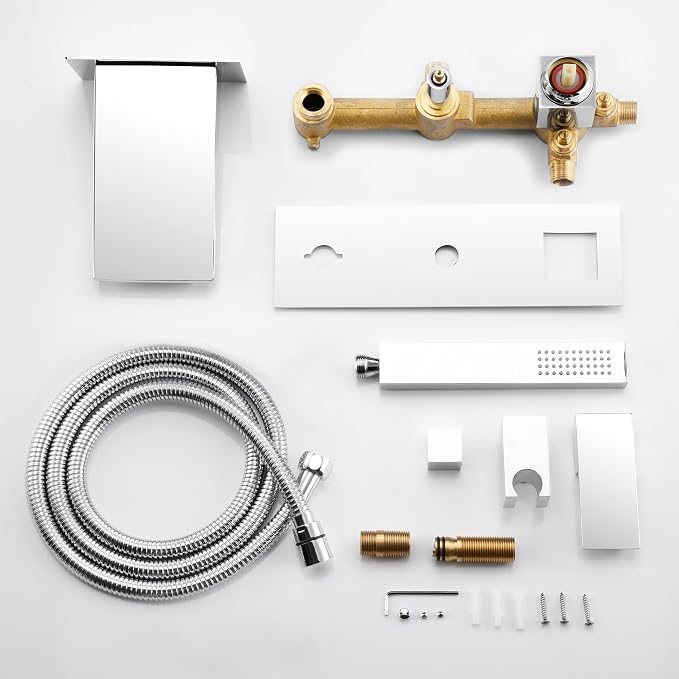 SUMERAIN Wall Mount Tub Faucets, Waterfall Tub Filler Spout - Image 8