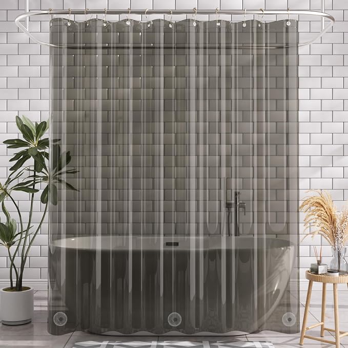 AmazerBath Extra Long Shower Curtain Liner, 72x84 Plastic Shower Curtain Liners - Image 10