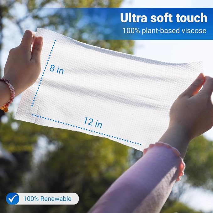 Ultra Gentle Body Wipes No Rinse, 60 Individually Wrapped Personal Hygiene - Image 3