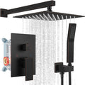 gotonovo Rainfall Bathroom Shower System Rain Shower Head and Handle Set Wall by HOME