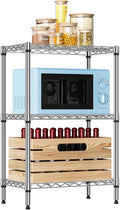 IZEUK 3 Tier Heavy Duty Steel Storage Shelves, Metal Shelf Wire Shelving Rack by IZEUK