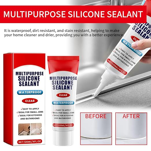 Clear Silicone Caulk, Silicone Sealant, Waterproof Sealant, Ideal Choice - Image 3