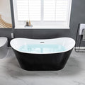 WOODBRIDGE 67" Acrylic Freestanding Bathtub Contemporary Soaking Tub by WOODBRIDGE