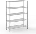 24" Deep x 60" Wide x 86" Height Wire Shelving Kit | 5-Tier | NSF Commercial by Regal+Altair