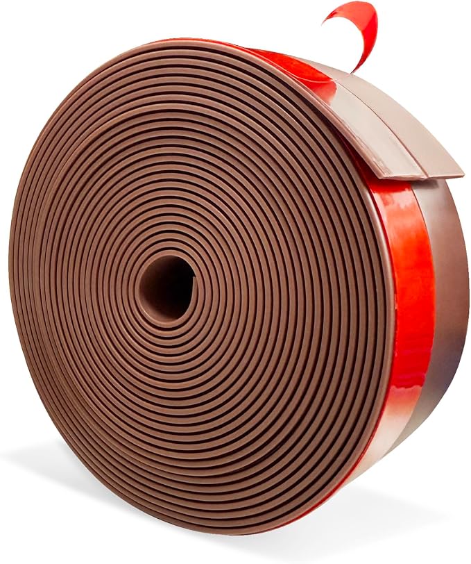 Wide Silicone Weather Stripping, 2 inch x 20 Ft Door Draft Stopper, Silicone by Todaylin