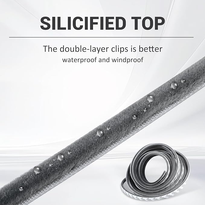 Weatherproof Self-Adhesive Soundproofing Door and Window Seal - Image 3