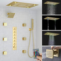 24x32 LED Dual Head Shower System 24"x32" Ceiling Mount Shower Head by Backnets